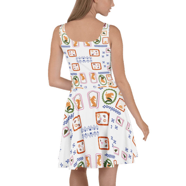 Vestido Skater Jaguares de Colores – Estilo vibrante y libertad de movimiento - Imagen 6