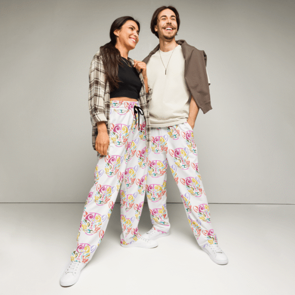 Pantalón de Chándal Holgado Jaguares de Colores – Estilo retro y máxima comodidad