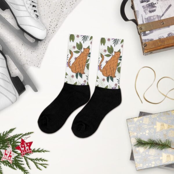 Calcetines Bordados Jaguares de Colores #5 – Comodidad y estilo en cada paso - Imagen 4