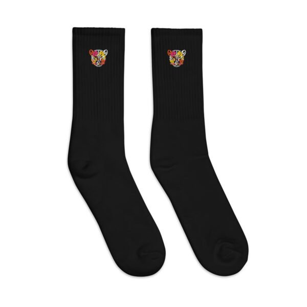 Calcetines Bordados Jaguares de Colores #1 – Comodidad y estilo premium - Imagen 4