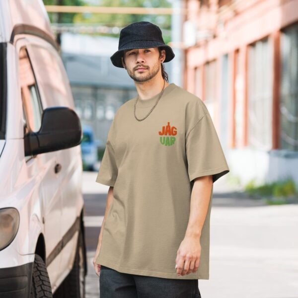 Camiseta Oversize Jaguares de Colores – Estilo vintage con efecto desgastado
