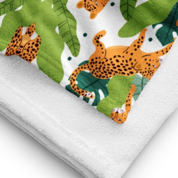 Toalla Suave y Absorbente – Diseño Jaguares de Colores - Imagen 3